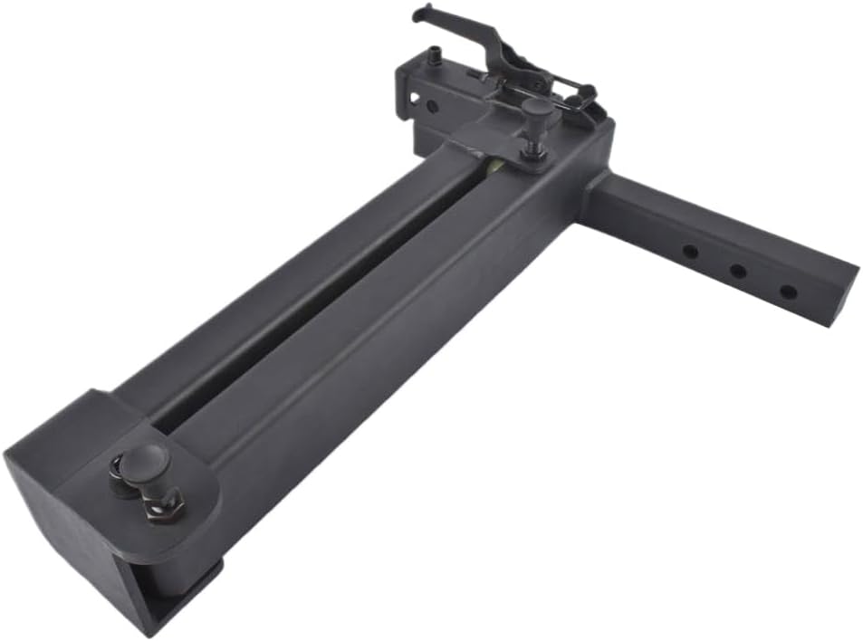 AP03 Swing Away Hitch Adapter with 320 Pound Load Capacity and 90 Degree Swing Arm Black for Trailer Hitches Compatible with Standard Receiver Hitches