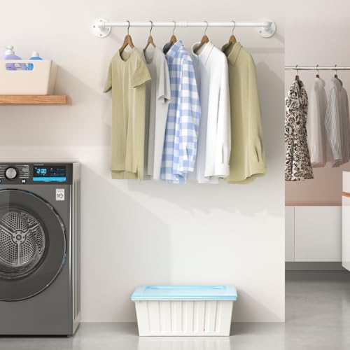erytlly industrial pipe wall mounted clothes rack,38 inches, package contents