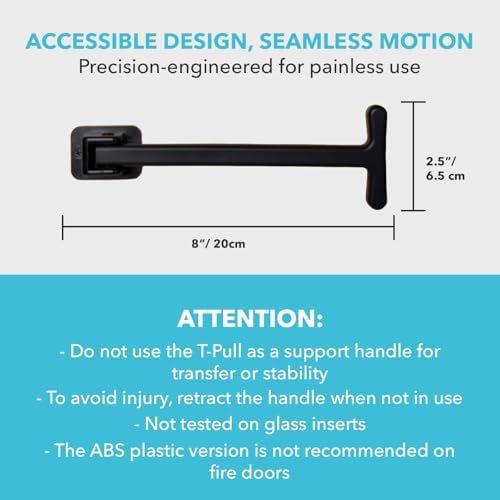 manual door closer for wheelchair users - canadian, close-up detail