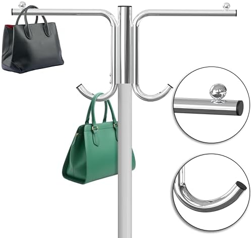 simple houseware industrial grade z-base garment rack w/cover showing dimensions