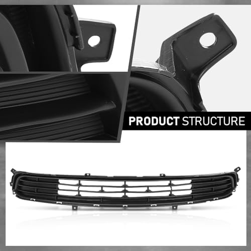 G-PLUS Front Bumper Lower Grille Grill | Compatible with Kia Optima EX 2016 2017 2018 Matte Black Grill Assembly Replace OE 86560D5010