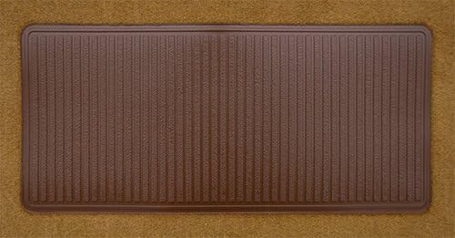 Replacement Auto Carpet Floor Liner - Molded Cutpile - fits 1981-1986 Chevrolet C10 Regular Cab 2WD Automatic 3 Speed Column Shift (Dark Red/Carmine)