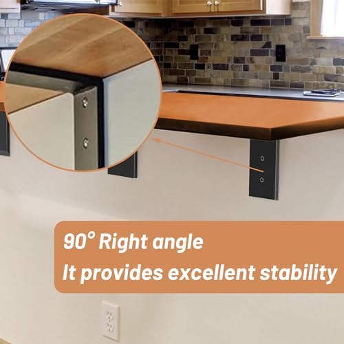 premium heavy duty countertop brackets 16 inch 4 showing dimensions