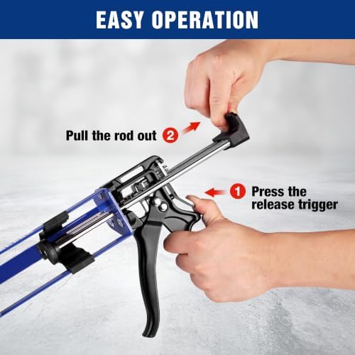 workpro 200ml dual cartridge epoxy gun, heavy duty, package contents