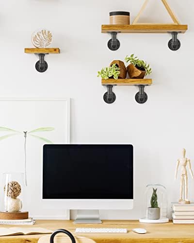 muzik 6pcs 4"×4" l pipe shelf bracket, heavy on a desk or shelf