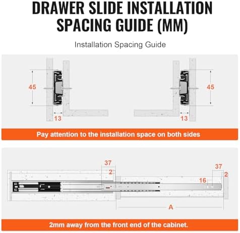 vevor soft close drawer slides 10 pairs 14, package contents