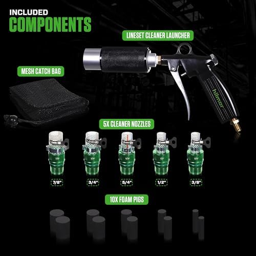 hilmor hlc007 hvac lineset cleaner - pressurized foam, side view