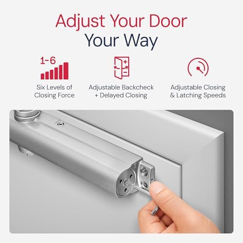 lawrence heavy duty door closer commercial grade 1, close-up detail