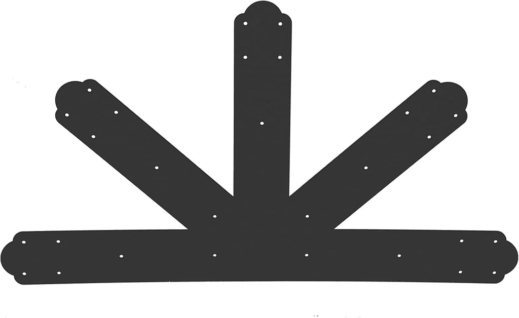 vevor gable plate, black powder-coated truss connector plates, main product view