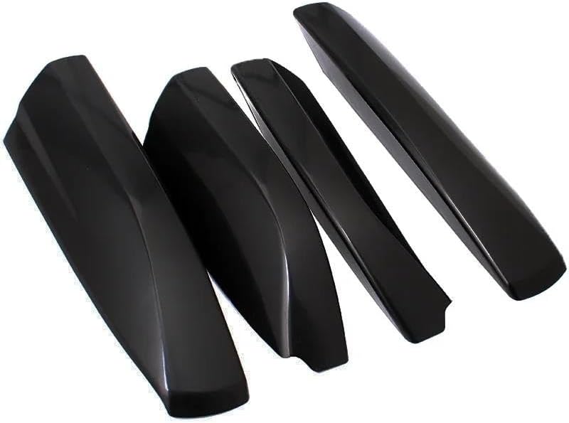 Rooftop Cargo Carrier Black ABS Roof Rack Bar Rail End Protection Cover Shell 4PCS for Toyota for Highlander for XU40 2008-2012 2013 Roof Racks Boxes