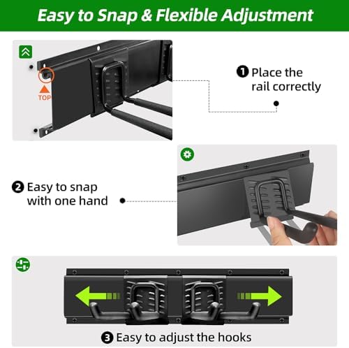 piyilo garage wall organizer, 48 inches adjustable garden, package contents