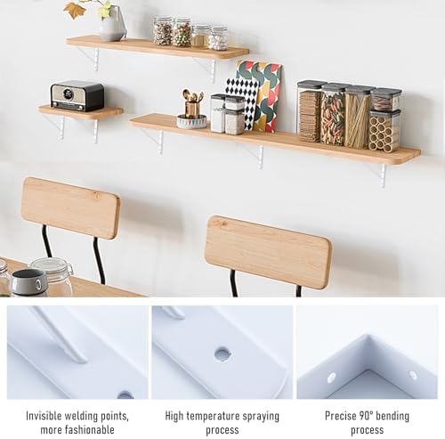 home master hardware wall shelf brackets, 10x8 inch, side view