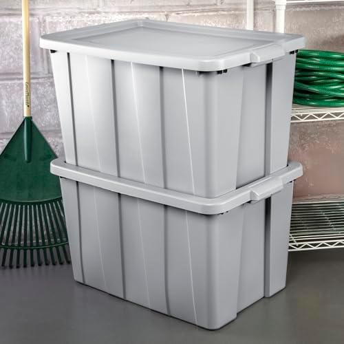 sterilite latching tuff1 tote containers w/lids, 30 gallon, package contents