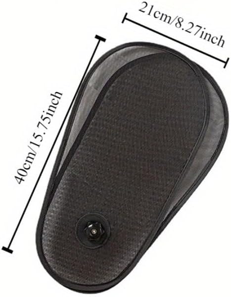 Car Side Window Sunshade, Rotatable Adjustable Sun Blocker with Suction Cups, Anti-Glare UV Protection Mesh Sun Visor, Universal for Cars, SUVs and Trucks Black