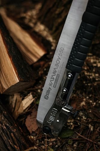 silky katanaboy professional 550mm folding saw xl teeth on a desk or shelf