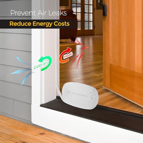 ravinte weather stripping door seal, q-shaped kerf foam, close-up detail