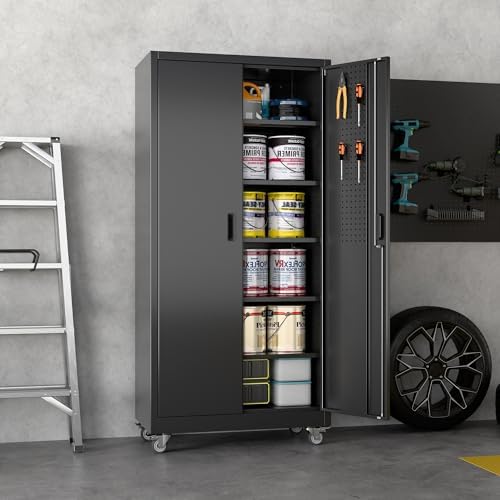 reemoon metal storage cabinet 71" h x 34", side view