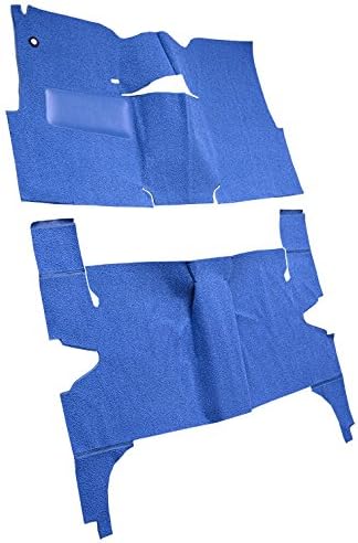 Replacement Auto Carpet Floor Liner - Cut and Sewn Loop - fits 1957-1957 Chevrolet Bel Air 4 Door Hardtop Bench Seat (Red)