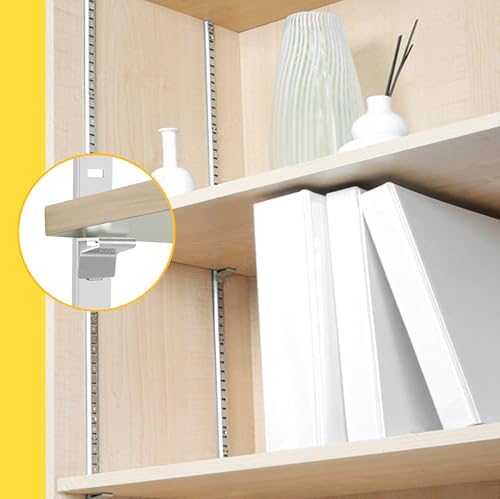 adjustable shelf bracket 40 inch 8 pack silver, package contents