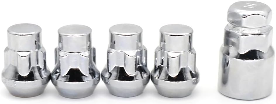 Car Wheel Bolts Compatible with EcoSport 2003-2023 Car Locking Wheel Nuts Tapered Seat Car Accessories M12 X 1.5