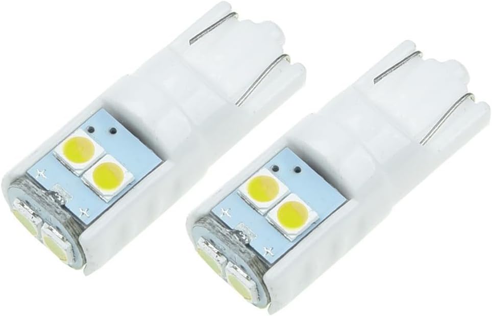 LED Bulb 2PCS for for ultra Bright Wedge Light for Trunk Cargo Glove Box Parking - T10 194 168 Replacement 12V(White)