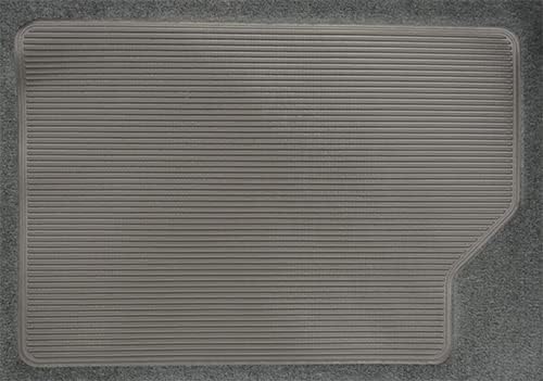 Replacement Auto Carpet Floor Liner - Molded Cutpile - fits 1999-2007 Ford F-350 Super Duty Super Cab Manual Floor Shift 4 Door Ext Cab (Dark Gray)