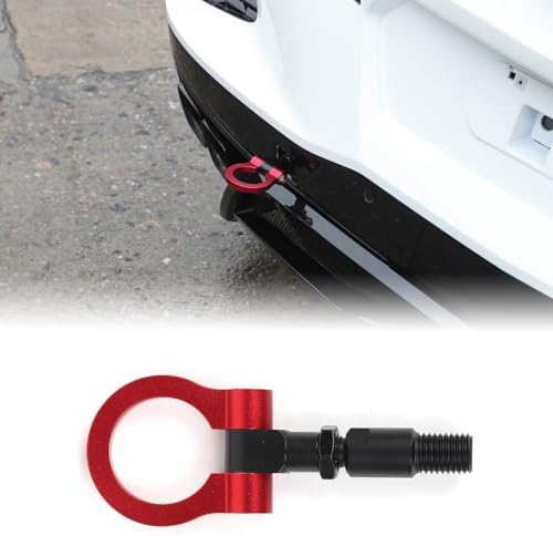 2PCS Front Rear Bumper Tow Hook for Corvette C8 2020-2025 2026 Accessories Heavy Duty Track Racing Style Alloy Steel Front Bumper Mid Engine Trailer Hitch Towing Hooks Pull Ring