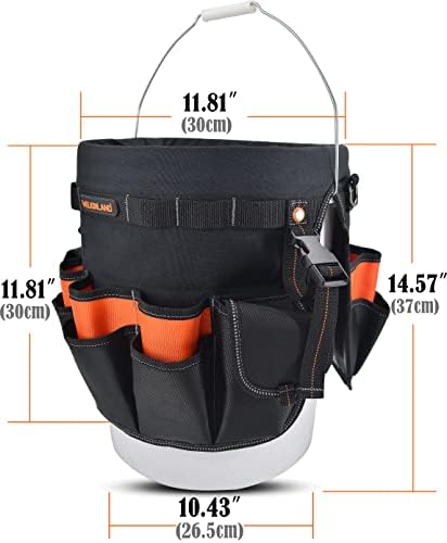 welkinland 5 gallon bucket tool organizer, 47-pocket 15l, package contents