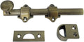 qcaa solid brass dutch door bolt, 6", antique, main product view