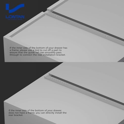 lontan 5 pcs center mount drawer slides 14, package contents