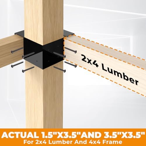 workbench brackets kit 8 pcs, 3-way right angle, close-up detail
