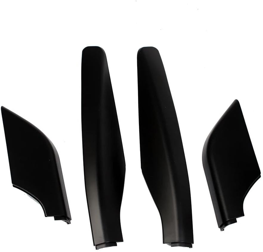 Rooftop Cargo Carrier for Mitsubishi for Pajero for V80 2009-2017 2018 Black ABS Roof Rack Bar Rail End Protection Cover Shell Replace 4PCS Roof Racks Boxes