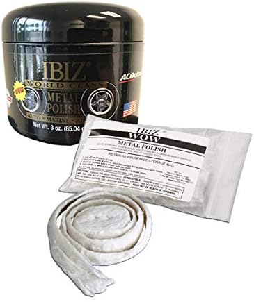 IBIZ® Metal Polish - Rust Remover & Multiuse Cleaner - Specially formulated for use as Chrome Polish, Silver Polish, and All Other Metals!