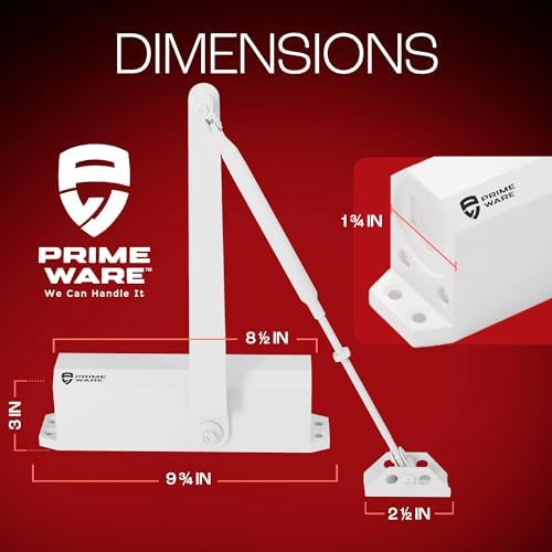 primeware dc-600 adjustable automatic door closers for home shown in use