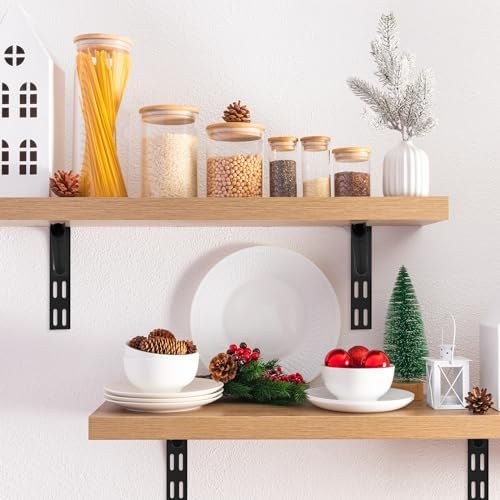 yalikop 10 pack adjustable shelf brackets for double on a desk or shelf