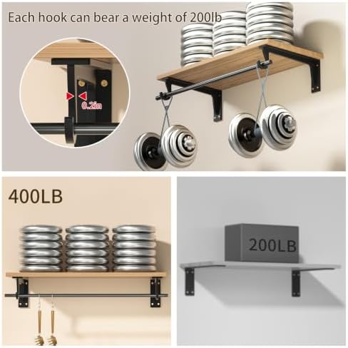 closet rod bracket heavy duty,10x5.6in closet shelf brackets, side view