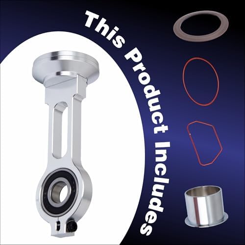 kk-4835 compressor piston kit with connecting rod, piston, front angle view