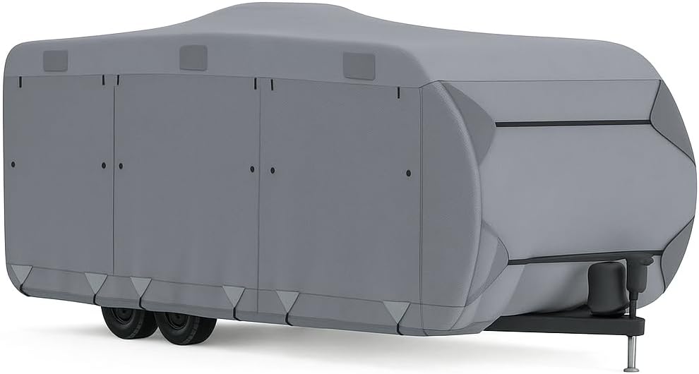 RV Cover for Travel Trailer Toy Hauler – CoverMaster Waterproof – (Fits: 35' to 38')