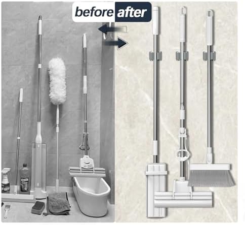 3-h 25 pack mop and broom holder big showing dimensions