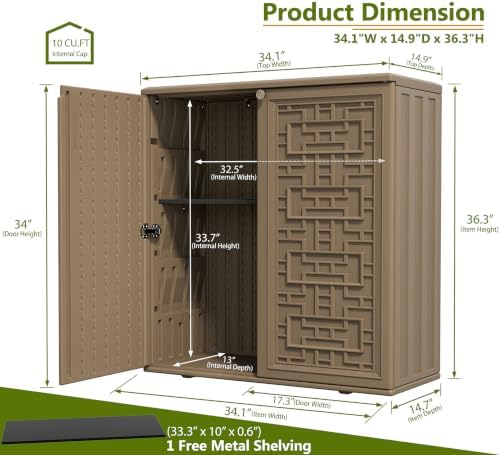 zzm hdpe outdoor storage shed, outdoor plastic storage, close-up detail