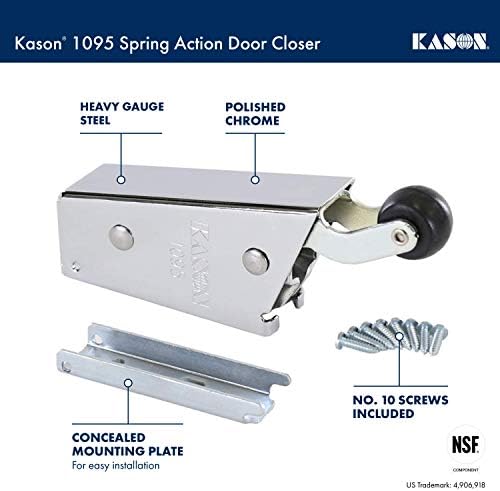 kason 1095 spring action door closer, 11095000013 shown in use
