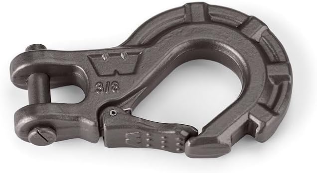 WARN 92090 Epic 3/8" Steel Winch Hook: 6 Ton (12,000 lb) Capacity , Black