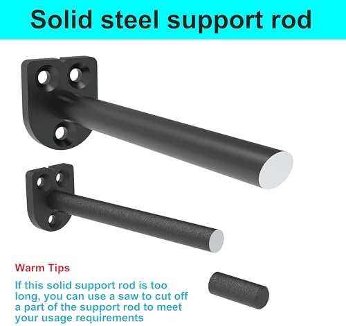 10 in hidden floating shelf brackets 8 pack on a desk or shelf