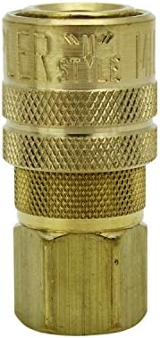 milton 715 1/4" fnpt m style coupler, side view