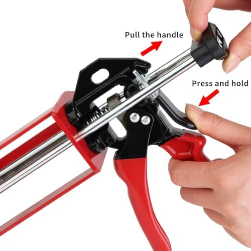 200ml dual cartridge epoxy gun 1:1 & 2:1, close-up detail