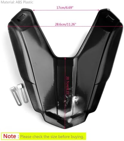 Rear Seat Cover Rear Seat Fairing Cover Fit for Honda CBR500R 2016 2017 2018 2019 2020 2021 2022 2023 2024 CBR 500R Motorcycle Tail Back Cover - Gloss Black