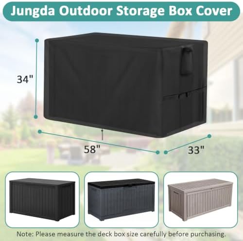 outdoor storage box cover for keter xxl 230 shown in use