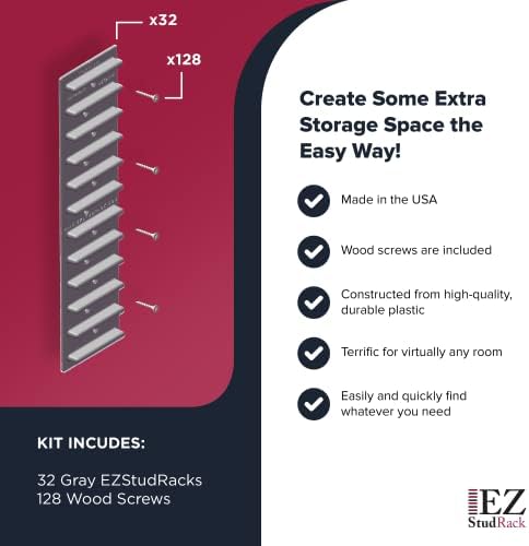 made in usa | ezstudrack adjustable between stud showing dimensions