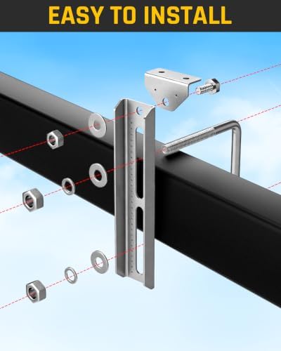 wyckoff 12" boat trailer bunk brackets 4-pack,heavy duty, view 9