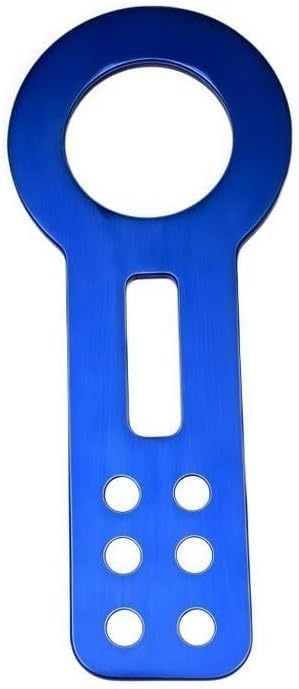 Service Tow Hook Front Bumper Tow Hitch Ring Tow Hitch for Off Road SUV Recovery Car Trailer Accessory Secure Connection Point, Red (Blue)